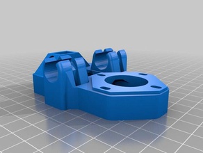 huxley fold beefd axis lm6uu mounts 3d printer accessories emaker reprappro 3d print model - Mito3D
