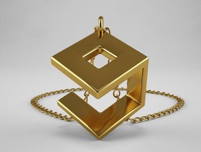 9gag necklace pendant jewelry 3d logo print geeks geek pendent social 3d print model - Mito3D