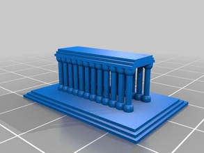 ris-science-clubs angepasst griechischen Tempel Kunst 3d print model - Mito3D