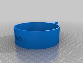 my customized pet food scoop lucky pets 3d print model - Mito3D