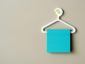 sticky note hanger office hang hook post-it towel 3d print model - Mito3D