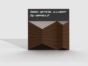 básica de ilusão óptica a arte 3d decoratice decoração aprendizagem matemática ensino ferramenta caixa ferramentas 3d print model - Mito3D