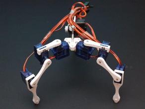 los trípodes que viene la robótica 12g 9g marco de pierna derretir cuadrúpedo servo 3d print model - Mito3D