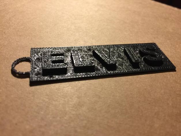 elvis keychain keychains 3D print model - Mito3D