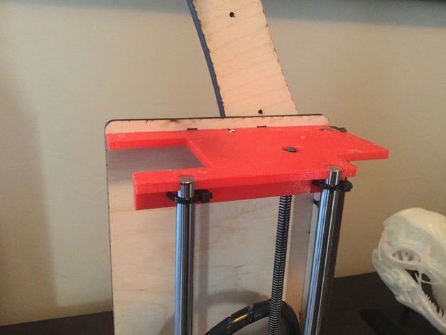 printrbot 1405 xl z-axe de la plaque supérieure L'imprimante 3d pièces simple 3D print model - Mito3D