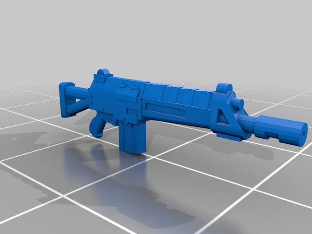 28mm assault rifle props 40k arms autogun gun miniature model necromunda weapon 3D print model - Mito3D