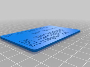 silics bart text card organization customized 3d print model - Mito3D