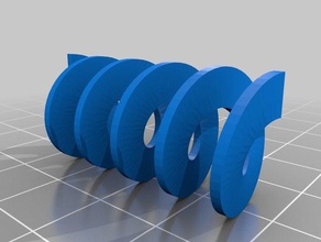 arbeiten abs-Feder Teile abs flexibel klein solidworks Frühling 3d print model - Mito3D