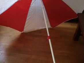 sunshade clamp umbrella locking device replacement parts parasol 3d print model - Mito3D