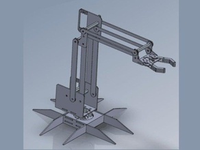 c non roboter-braccio di taglio laser teilesatz f r raspberry pi la robotica acrilico android ct il lasercut lampone robot 3d print model - Mito3D