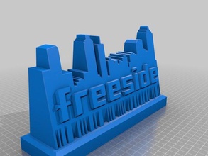 monumento freeside signos logotipos 501c3 de atlanta hackerspace makerspace 3d print model - Mito3D