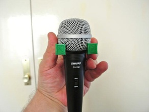 shure sv100 parede microfone titular o áudio cabide de montagem na 3d print model - Mito3D