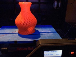 diamond vase 3d printing tests overhang retraction calibration printer torture test level 6 3d print model - Mito3D