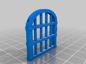 openforge hapishane kapısı 3d baskı dnd zindan fayans rpg masa üstü 3d print model - Mito3D