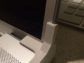 geliştirilmiş macbook pro 2008 erken menteşe kama bilgisayar apple laptop 3d print model - Mito3D