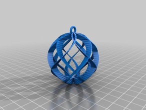 özelleştirilmiş spiral küre süsü - Microsoft Dynamics CRM, etkin dekor 3d print model - Mito3D