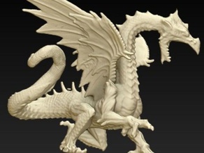 ice dragon repaired creatures repair 3d print model - Mito3D