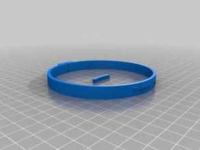 my customized fully pet collar text 1 pets 3d print model - Mito3D