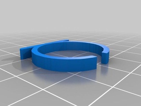 basic ring shelf attach your custom design rings blank template 3d print model - Mito3D
