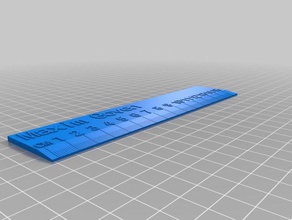 maxim's ruler office customized 3d print model - Mito3D