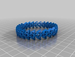 tri bracelet les bracelets personnalisé 3d print model - Mito3D