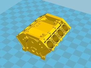 zr1 v8 block vehicles corvette engine 3d print model - Mito3D