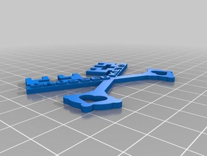 crossed keys 3d printing 3d print model - Mito3D