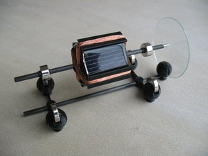 tiny mendocino solar motor physics & astronomy levitation magnets cell 3d print model - Mito3D