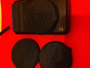 sony cybershot dsc-hx20v lens cap cover camera 3d print model - Mito3D