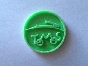 tomos logo automotive 3d print model - Mito3D
