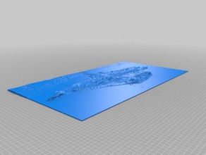 topographical model isle wight uk learning cartography geodesy geography map mountain raised relief terrain topography 3d print model - Mito3D