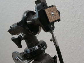 eq-2 camera quick shoe adapter slik pro ez plate astronomy mount release telescope tripod 3d print model - Mito3D