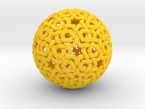 double weave Mathe-Kunst die Heilige geometrie zillijia 3d print model - Mito3D