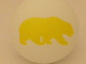california golden bear Zeichen logos egg-bot eggbot 3d print model - Mito3D