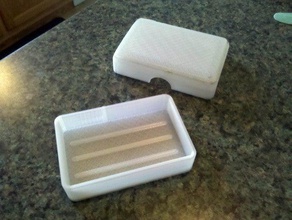 poco de viaje caja jabón se adapta tamaño viajes cuarto baño 3d print model - Mito3D