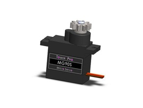 mg90s servo gear 1mm modul 10 teeth robotics 3d print model - Mito3D
