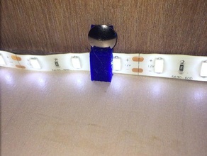 led lighting strip bracket kitchen & dining mounting 3d print model - Mito3D