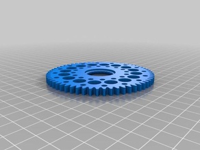 gear wheel 60 teeth fischertechnik compatible mechanical toys 3d print model - Mito3D
