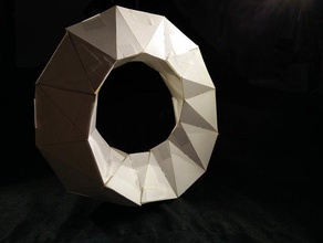 papercraft mobius torus math art 3d print model - Mito3D