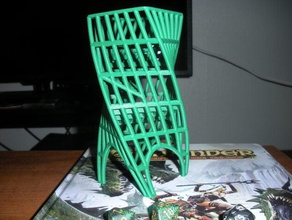 dice tower bone remix d20 dd dnd dungeons dragons game no support rpg tabletop 3d print model - Mito3D