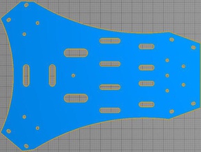 reduced width plate 3d print model - Mito3D