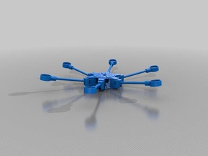 hexacopter - black edition modello di robot ione quadrocopter 3d print model - Mito3D