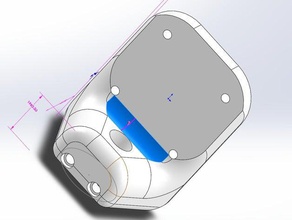 bowden mount 3up 3d printer parts 3d print model - Mito3D