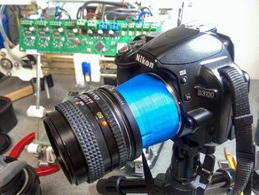 macro lens adapters nikon f-mount camera adapter cap magnification magnifier photography 3d print model - Mito3D