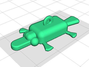 platypus-Ohrring Ohrringe Ohrring platypus 3d print model - Mito3D