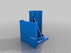 my customized updated parametric replicator spool holder 3d print model - Mito3D