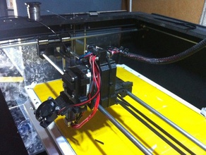 carro eje x extrusor y soporte Impresora 3d de las piezas extrusora 3d print model - Mito3D