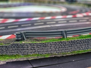 crash barrier-slot car track carrera carrerabahn barrier leitplanke racing slot 3d print model - Mito3D