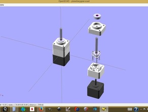 nema 17 planetary gear cover 3d printer parts nema17 3d print model - Mito3D