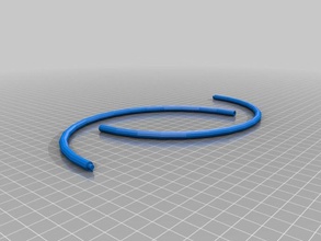 customizable split circle torus 3d printing tests build customizer openscad platform ring useful 3d print model - Mito3D